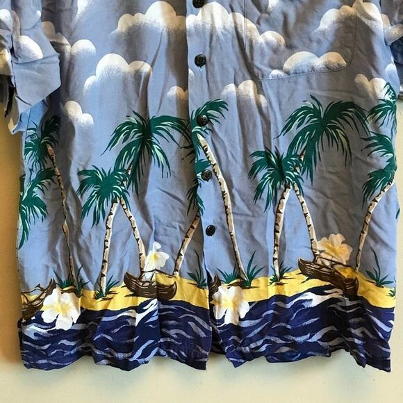 Utility XL short sleeve Hawaiian men t-shirt green - Picture 3 of 7